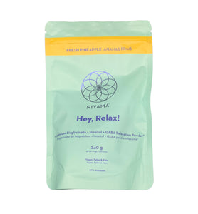 Hey Relax Magnesium Bisglycinate Powder - Fresh Pineapple Flavour